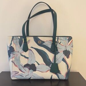 Tory Burch Desert Bloom Robinson Small Tote EUC